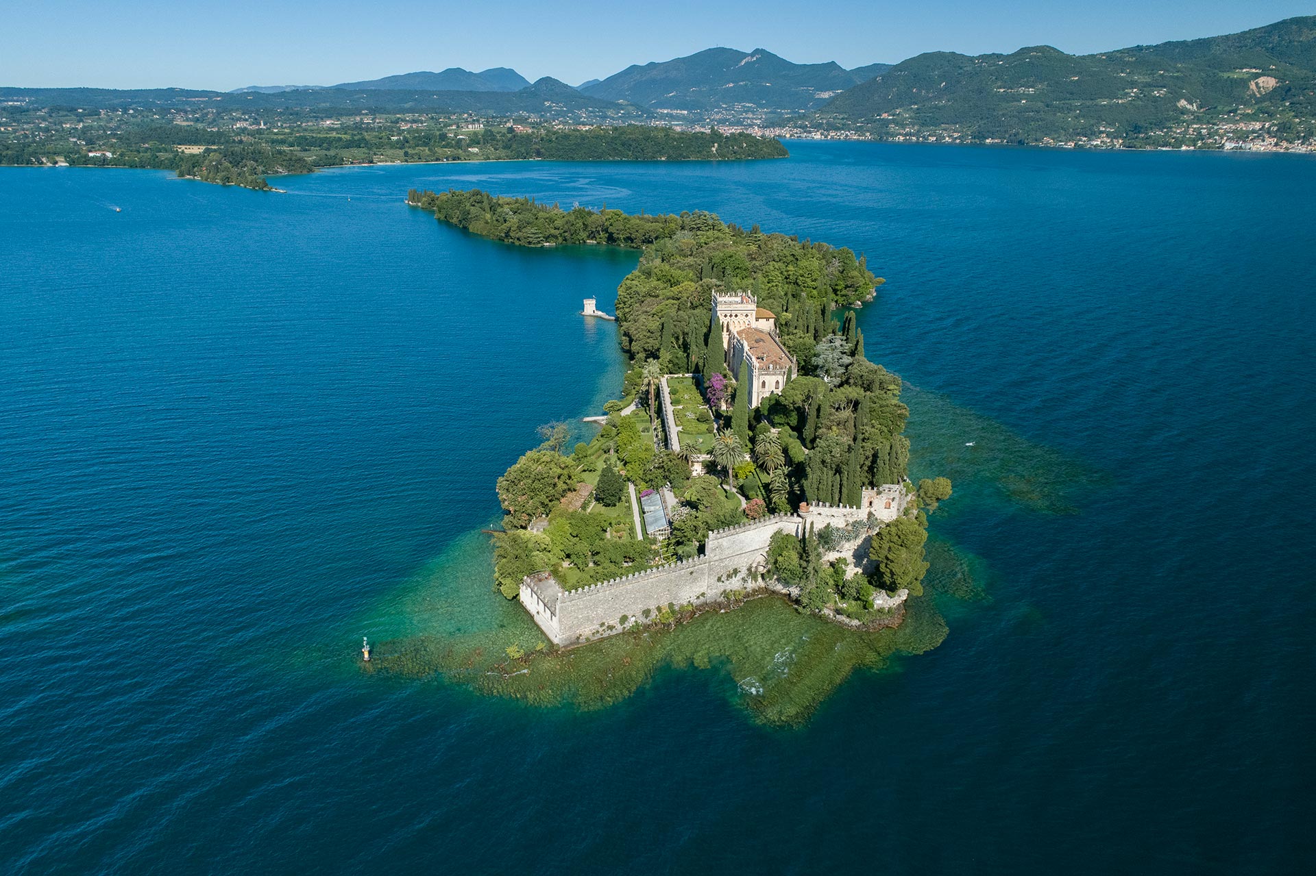 Isola del Garda, aerial view